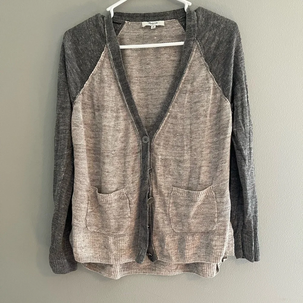 Women’s Madewell linen cardigan. - Picture 1 of 8